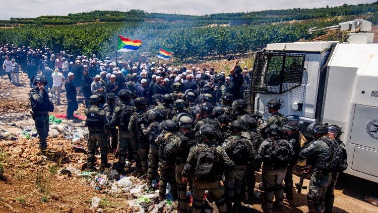 На Голанских высотах произошли ожесточенные столкновения друзов с израильской полицией