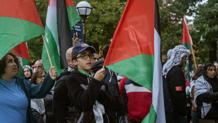 Антисемитизм в университетах США — студенты подняли флаги террористов «Хезболлы»