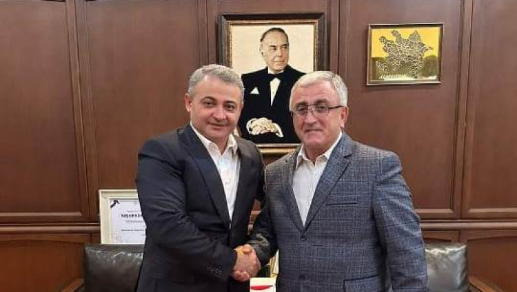Глава организации «Шах-Даг» Эльханан Разиэль встретился в Баку с председателем AZ.TV Ровшаном Мамедовым 