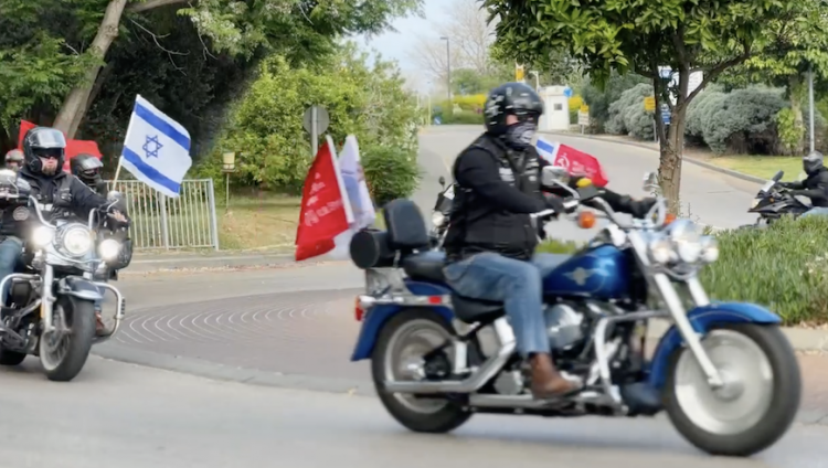 В Израиле прошел автомотопробег, посвященный 9 мая
