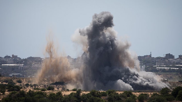 Ракетная атака территории Израиля из сектора Газа. ЦАХАЛ нанес ответный удар