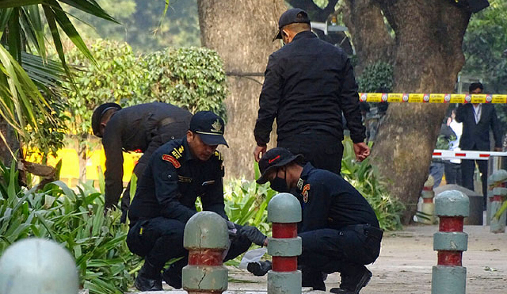 Полиция Дели получила сообщение о взрыве возле посольства Израиля