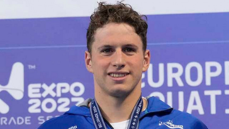 Израильтянин завоевал серебряную медаль на чемпионате Европы по плаванию