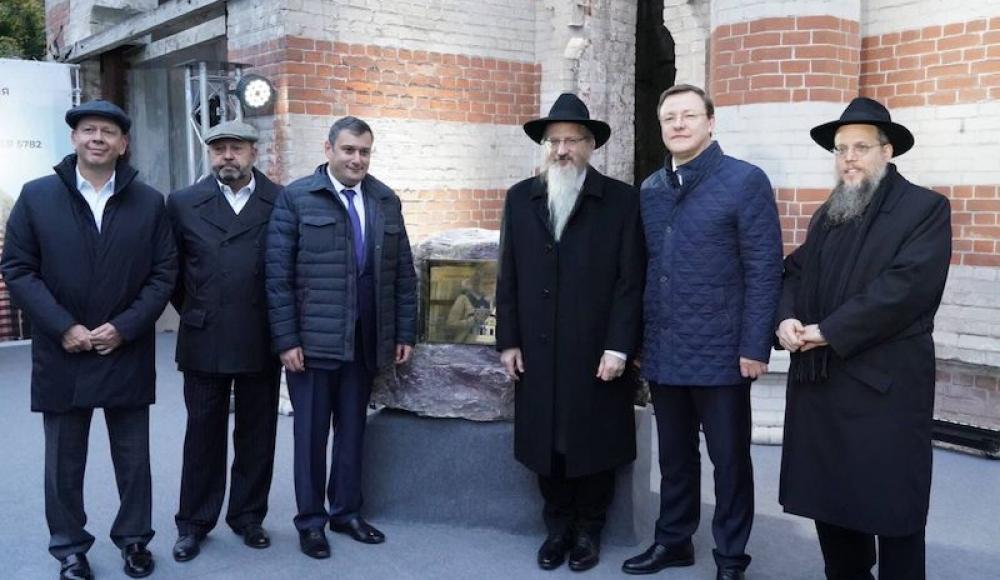 Берл Лазар заложил первый камень в честь восстановления Самарской хоральной синагоги