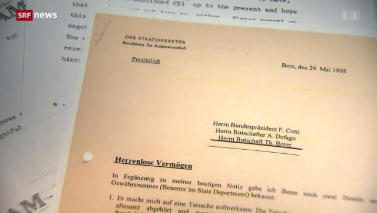 США прослушивали в 1990-х переговоры швейцарских дипломатов по делу о «спящих счетах» жертв Холокоста