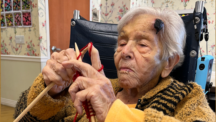 Пережившая Холокост провела свой 110-й день рождения за вязанием, спасшим ее семью от голодной смерти