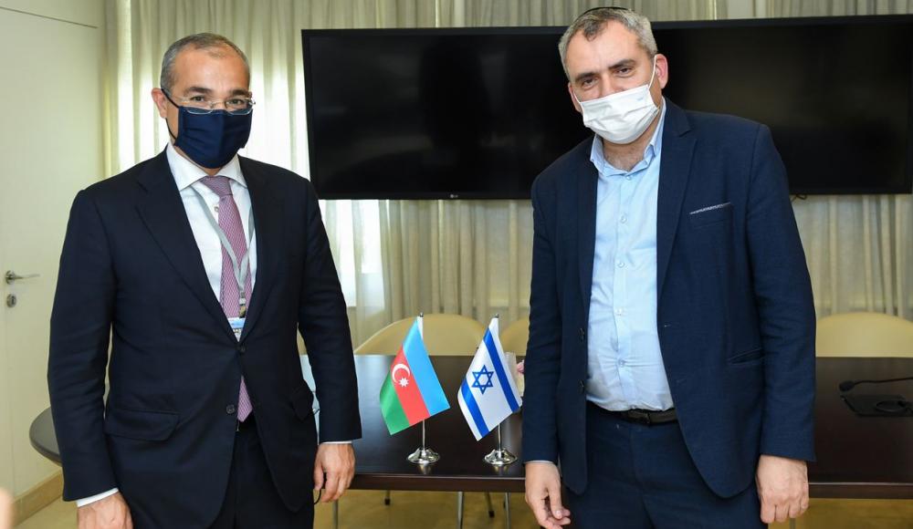 Министр экономики Азербайджана обсудил в Израиле процесс восстановления Карабаха