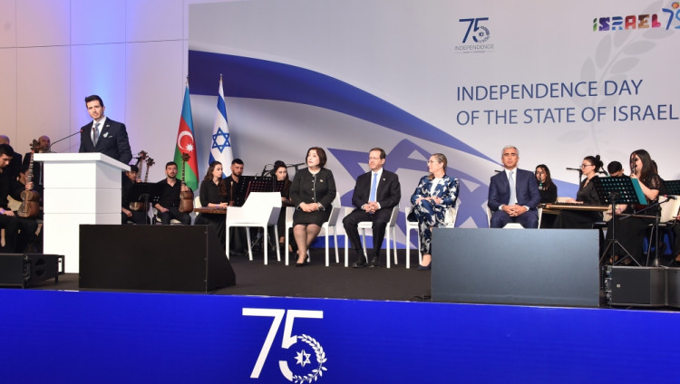 В Баку состоялся официальный прием, посвященный 75-й годовщине независимости Израиля