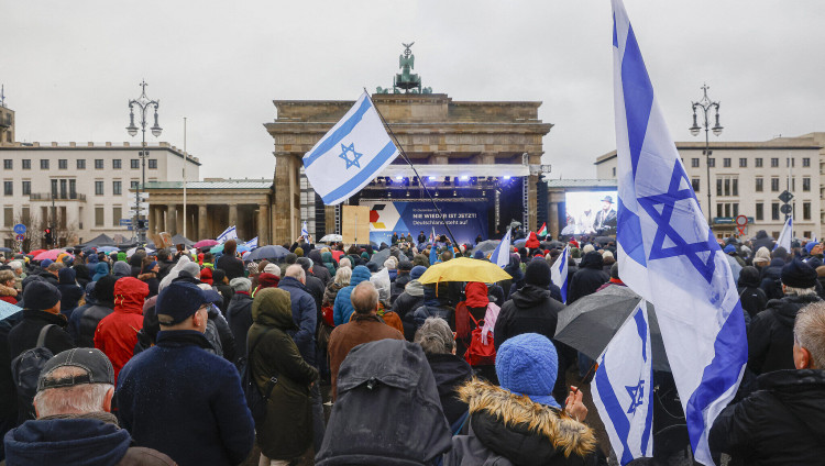 В Берлине в знак солидарности с Израилем прошла демонстрация против антисемитизма