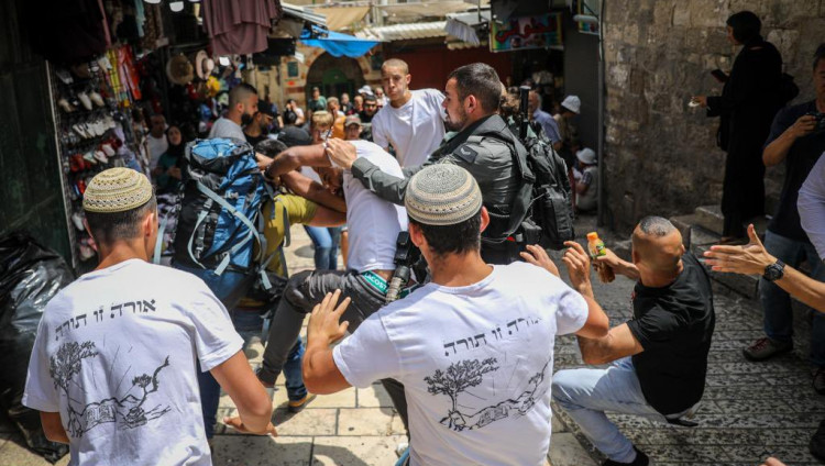 В Иерусалиме между участниками Марша флагов и арабами вспыхнули столкновения