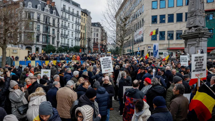 В Брюсселе состоялся многотысячный марш против антисемитизма