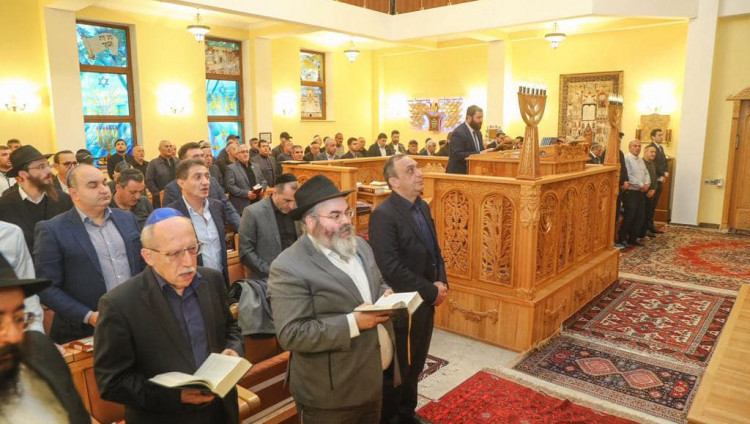 Общественная молитва за Израиль состоялась в Бакинской синагоге горских евреев