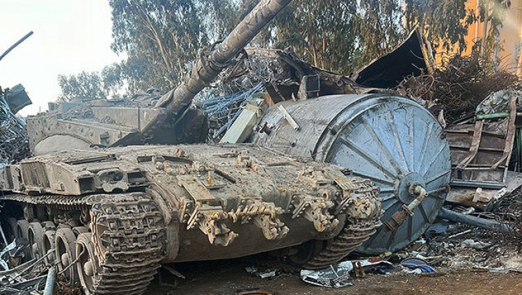 С территории учебной базы в Израиле украден танк, его нашли на свалке металлолома