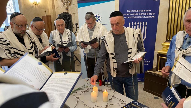 В воронежской синагоге зажгли свечи в честь Дня Спасения и Освобождения