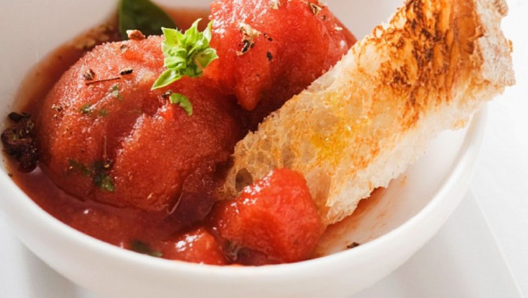 Sorbetto al pomodoro (томатный сорбет)