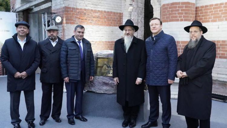 Берл Лазар заложил первый камень в честь восстановления Самарской хоральной синагоги