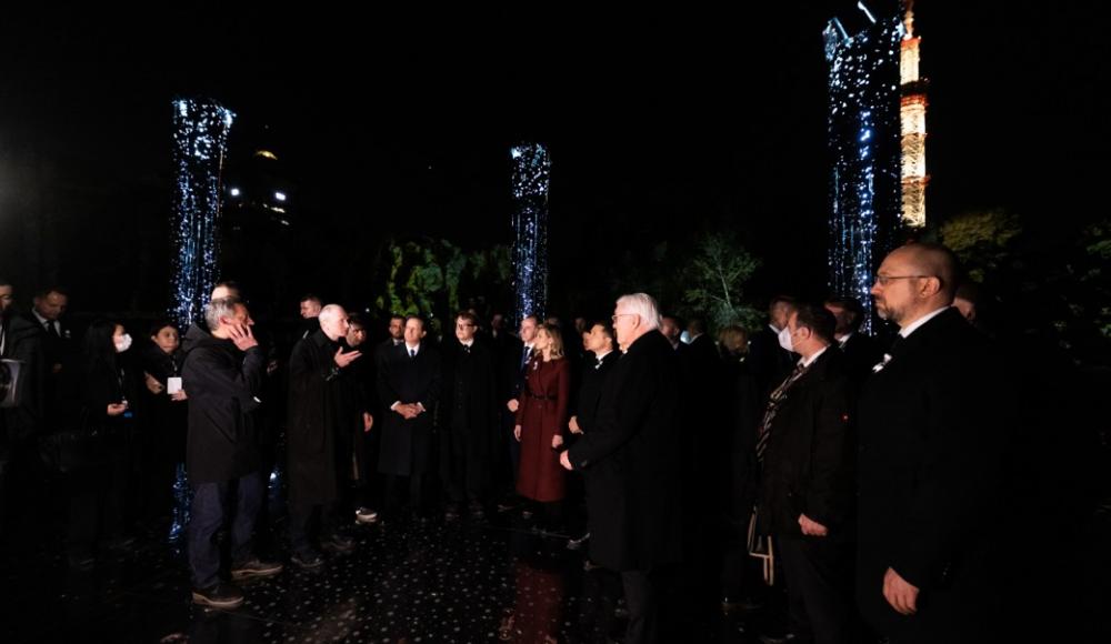 Президенты Израиля, Германии и Украины открыли «Кристальную стену плача» в Бабьем Яре
