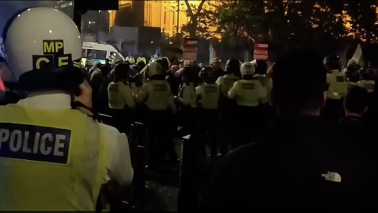 В столкновениях с пропалестинскими демонстрантами в Лондоне ранены трое полицейских