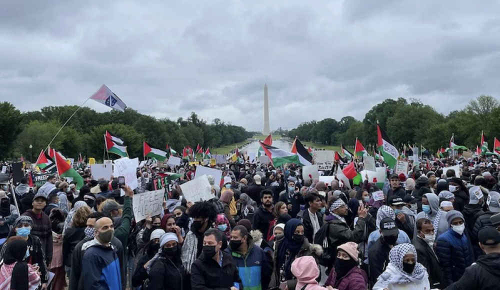 Пропалестинские демонстранты в Вашингтоне требуют ввести санкции против Израиля