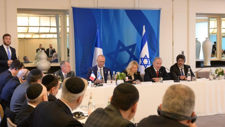 Нетаньяху встретился с лидерами еврейской общины Франции 