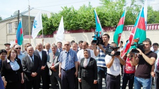 Открытие нового здания первичной организации партии «Ени Азербайджан» в Красной Слободе