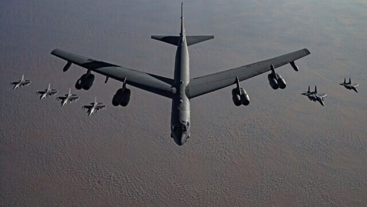 Самолеты США в сопровождении ВВС Израиля имитировали бомбардировку Ближнего Востока
