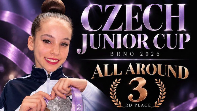 Израильская гимнастка Мария Мячина завоевала пять медалей Czech Junior Cup