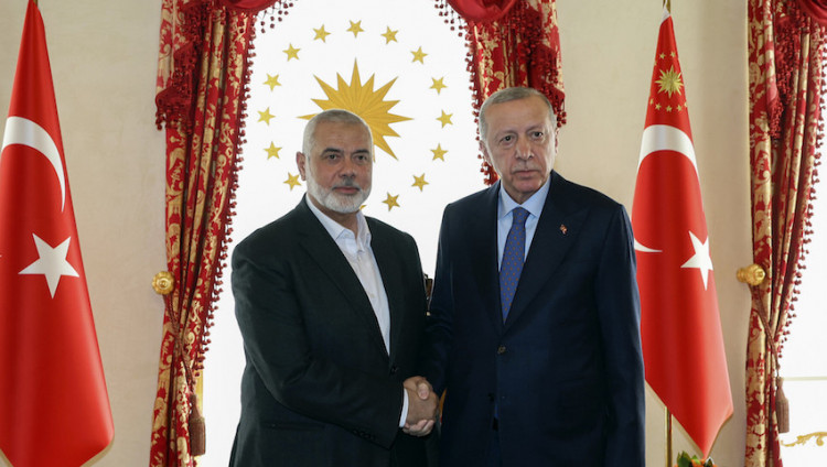После переговоров с главой ХАМАС Эрдоган призвал палестинцев к единству в борьбе с Израилем