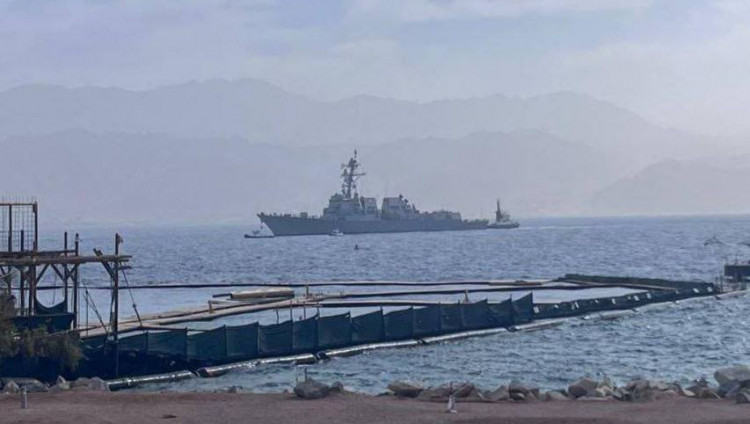 Американский ракетный эсминец встал на якорь в порту Эйлата