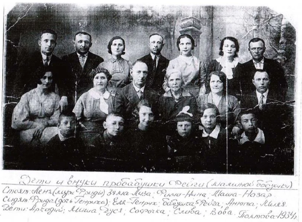 Дети и внуки прабабушки Фейги, маминой бабушки..png Дети и внуки прабабушки Фейги, маминой бабушки..png