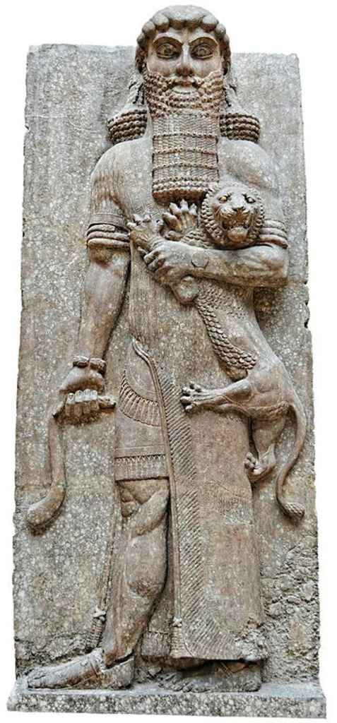 Gilgamesh subduing a lionCredit MagentaGreen.jpg