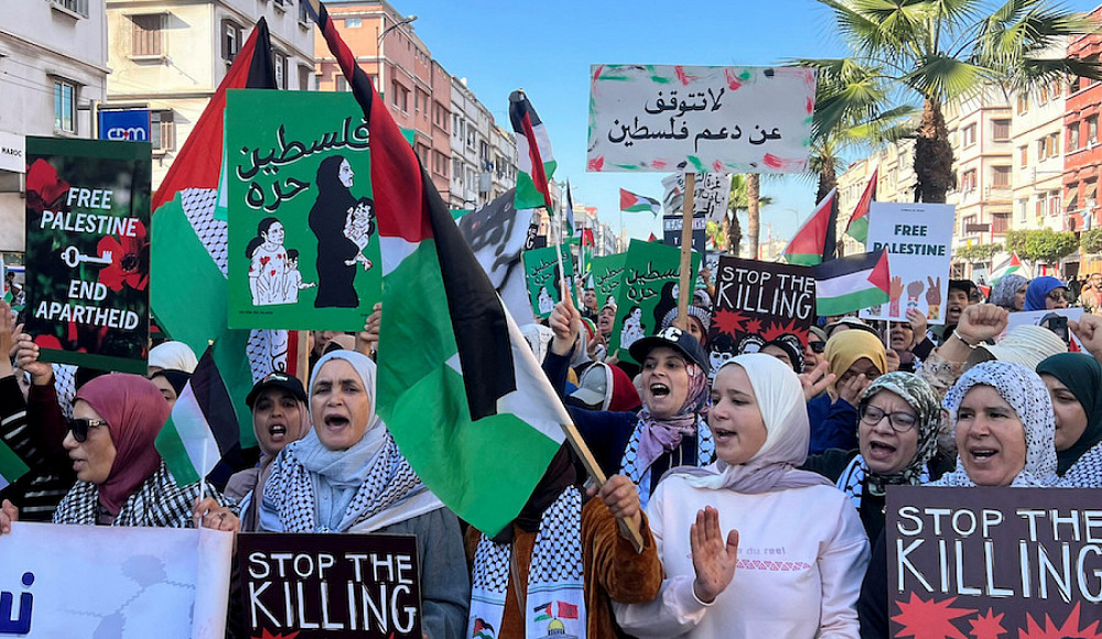 Десятки тысяч демонстрантов в Касабланке потребовали от правительства Марокко разорвать связи с Израилем