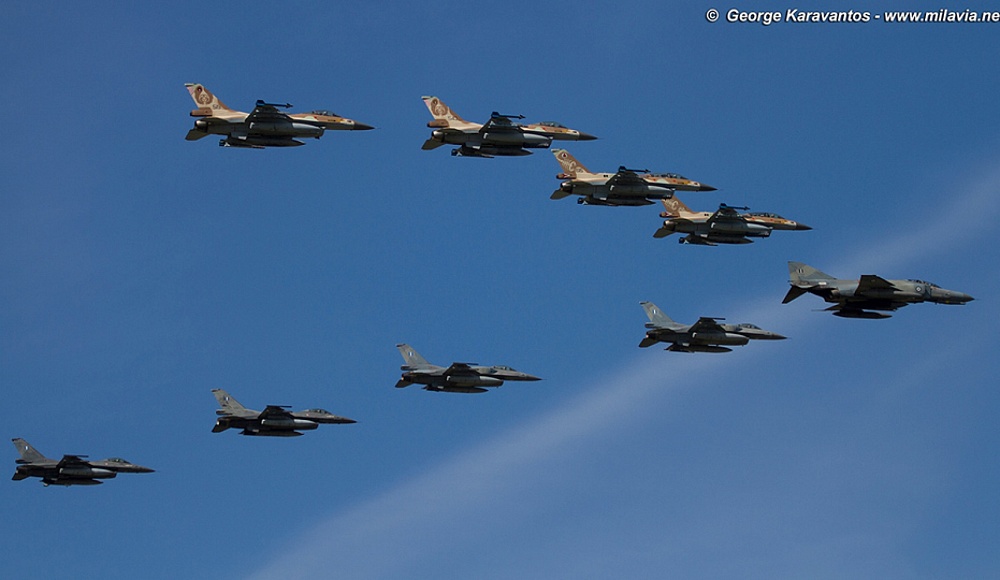 ВВС Израиля и Греции провели совместные учения в израильском небе