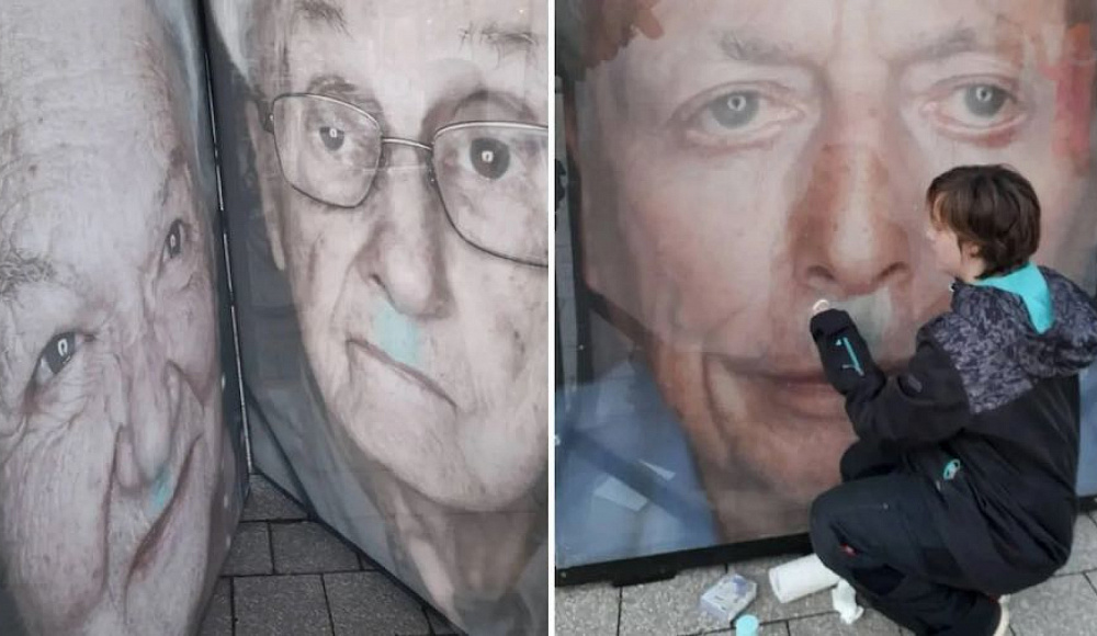 Неизвестные осквернили портреты жертв Холокоста в Лейпциге