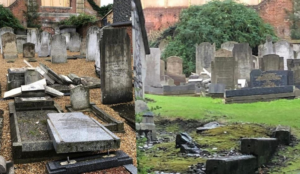 В графстве Кент разрушены могилы на еврейском кладбище и осквернена синагога. Вандал арестован