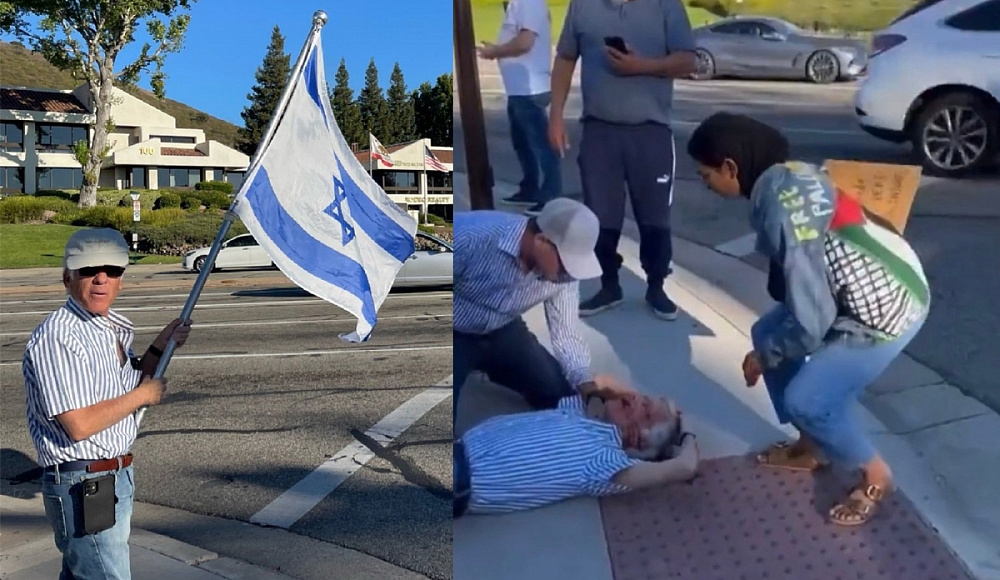 Пожилого еврея с флагом Израиля убили на пропалестинском митинге в Лос-Анджелесе