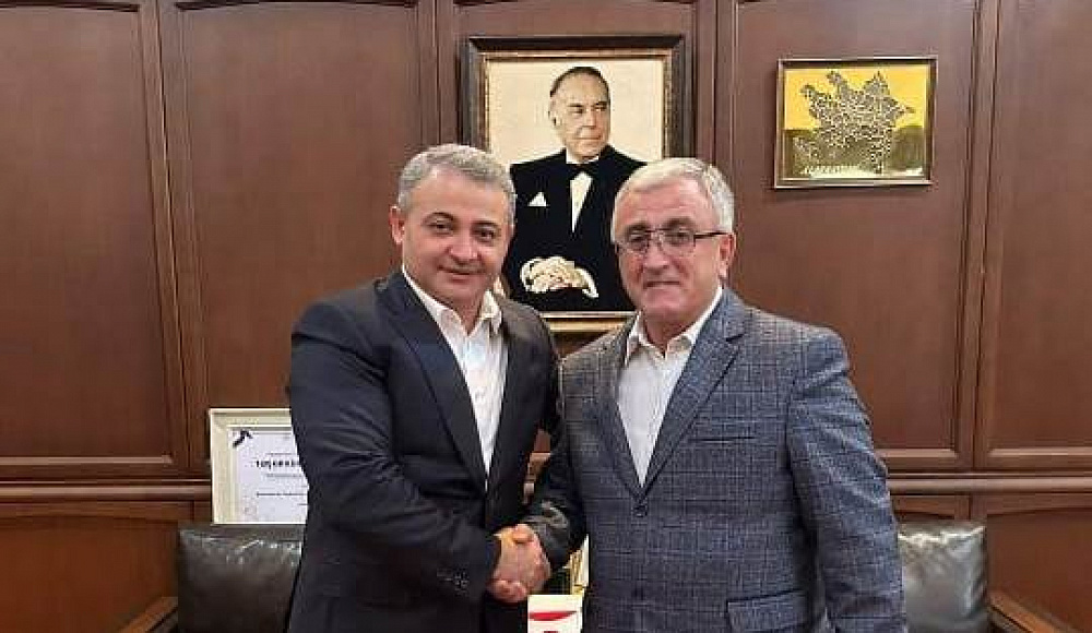Глава организации «Шах-Даг» Эльханан Разиэль встретился в Баку с председателем AZ.TV Ровшаном Мамедовым 