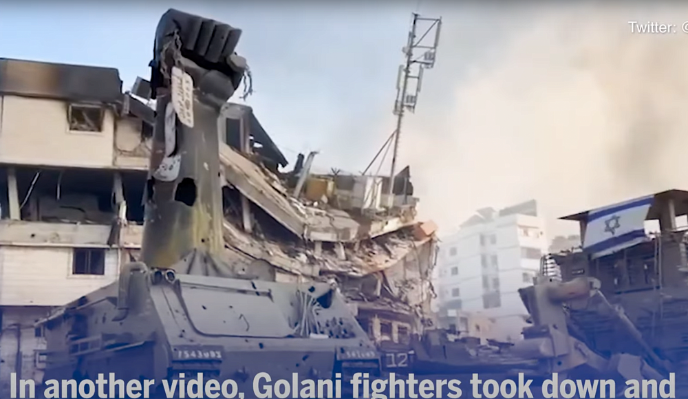 Бойцы ЦАХАЛа снесли антиизраильский монумент ХАМАС в Газе