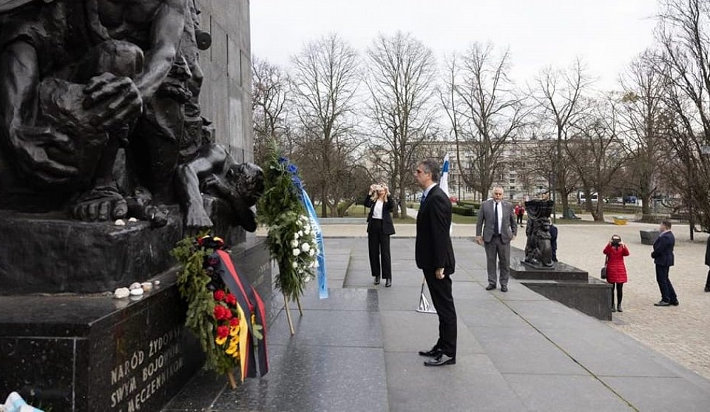 Глава МИД Израиля почтил память жертв восстания в Варшавском гетто