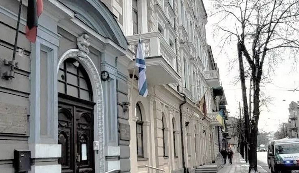Со здания Еврейской общины Литвы в Вильнюсе украли израильский флаг