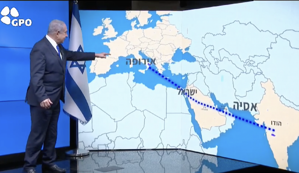 Нетаньяху представил израильтянам проект экономического коридора из Индии через Ближний Восток в Европу