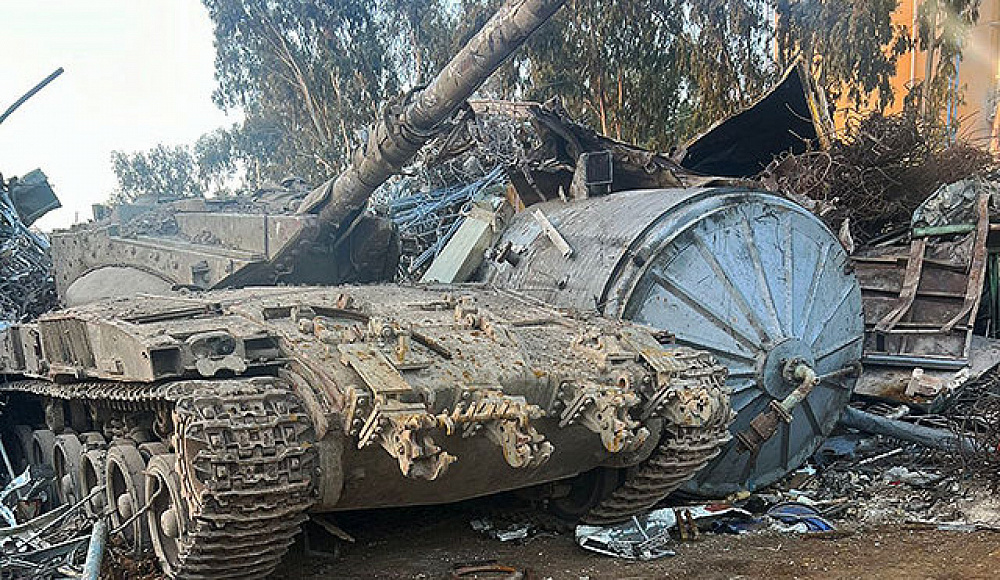 С территории учебной базы в Израиле украден танк, его нашли на свалке металлолома