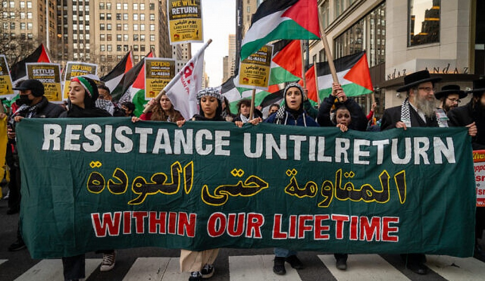 «Нетурей Карта» приняла участие в антиизраильском митинге в Нью-Йорке