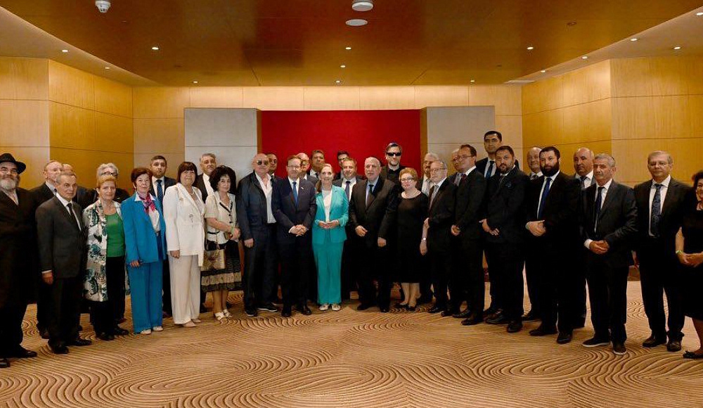 Встреча Ицхака Герцога с представителями еврейской общины Азербайджана